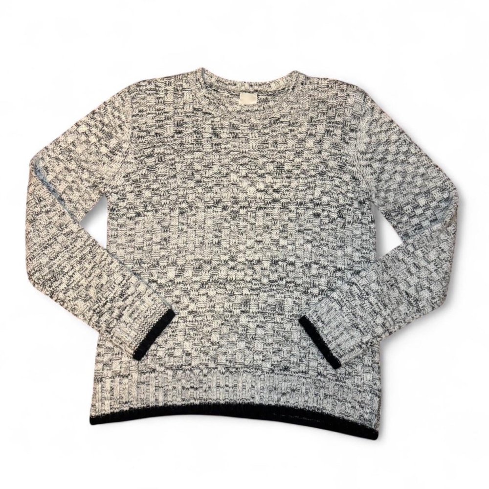 NWT MINKPINK Grey Merle Brushed Knit Crewneck Jumper Sweater — SMALL